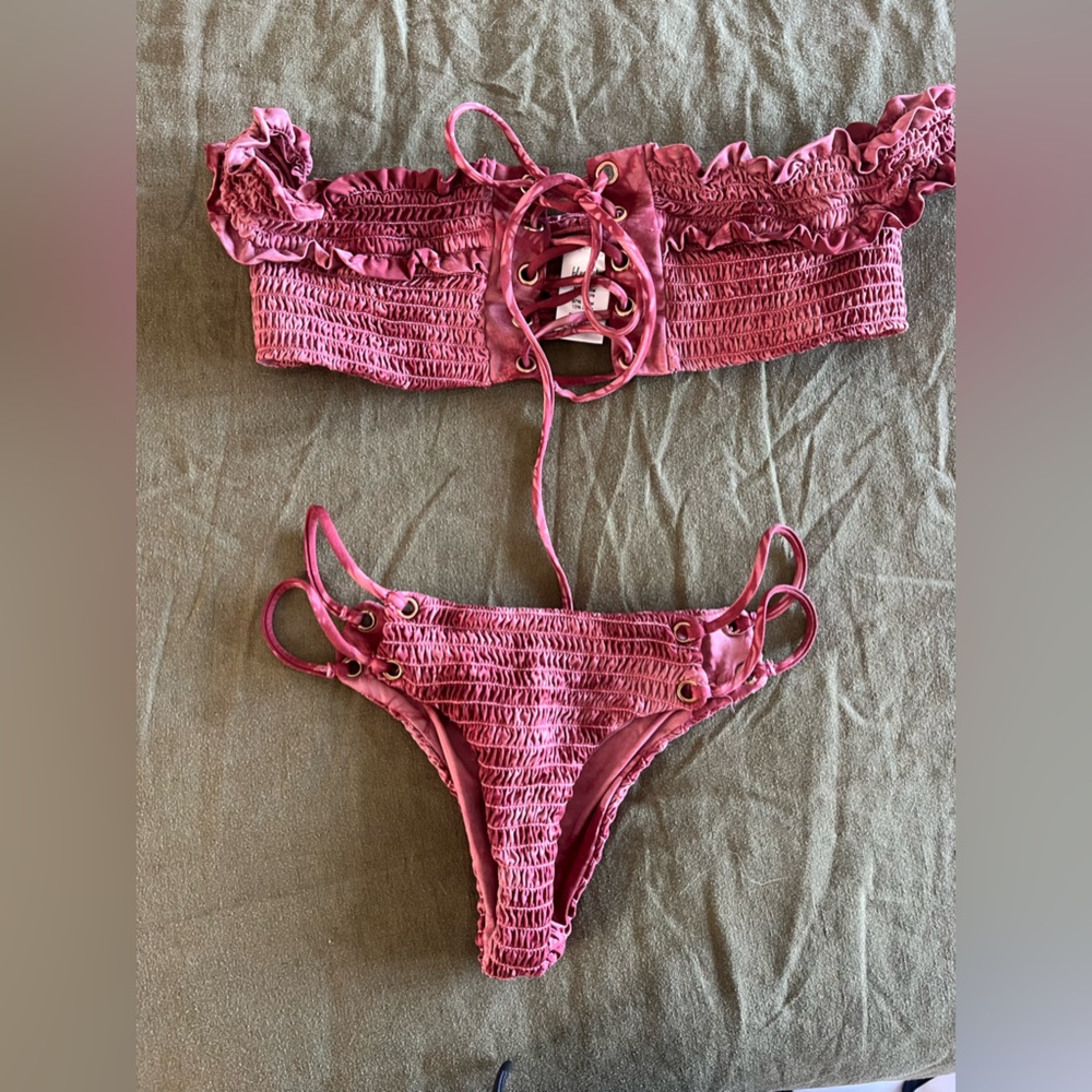 Blue Life Tie Dye Bikini Set
